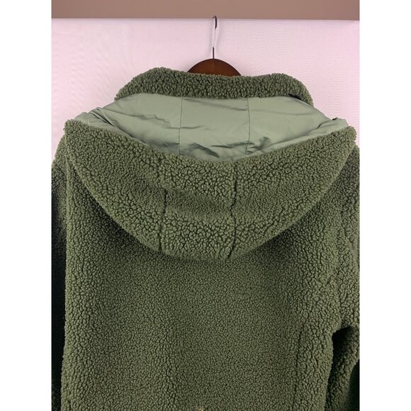 Women’s Love Tree Green Sherpa Sweater Size L - Picture 4 of 10